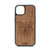 Furry Bear Design Wood Case For iPhone 15