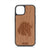 Horse Design Wood Case For iPhone 15