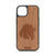 Horse Design Wood Case For iPhone 13