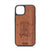 Never Give Up On The Things That Make You Smile Design Wood Case For iPhone 13