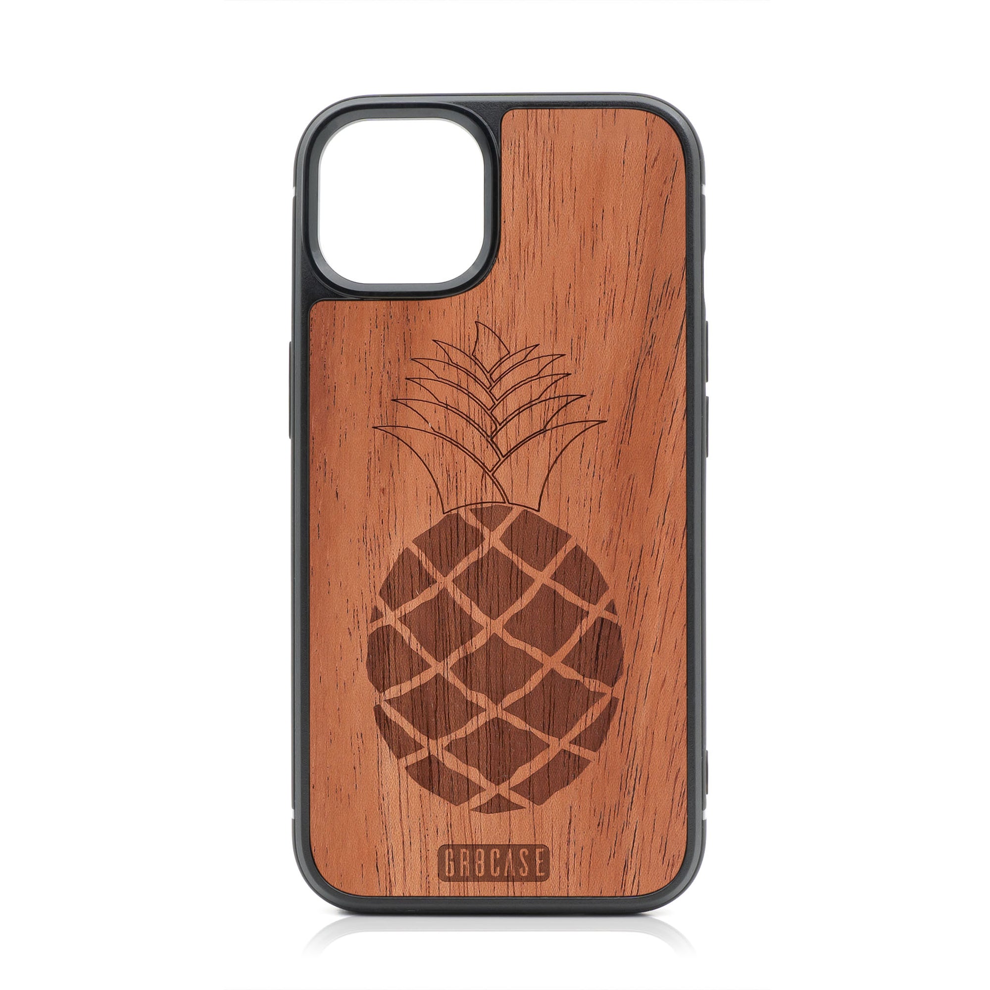 Pineapple Design Wood Case For iPhone 13