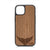 Whale Tail Design Wood Case For iPhone 13