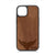 Whale Tail Design Wood Case For iPhone 14