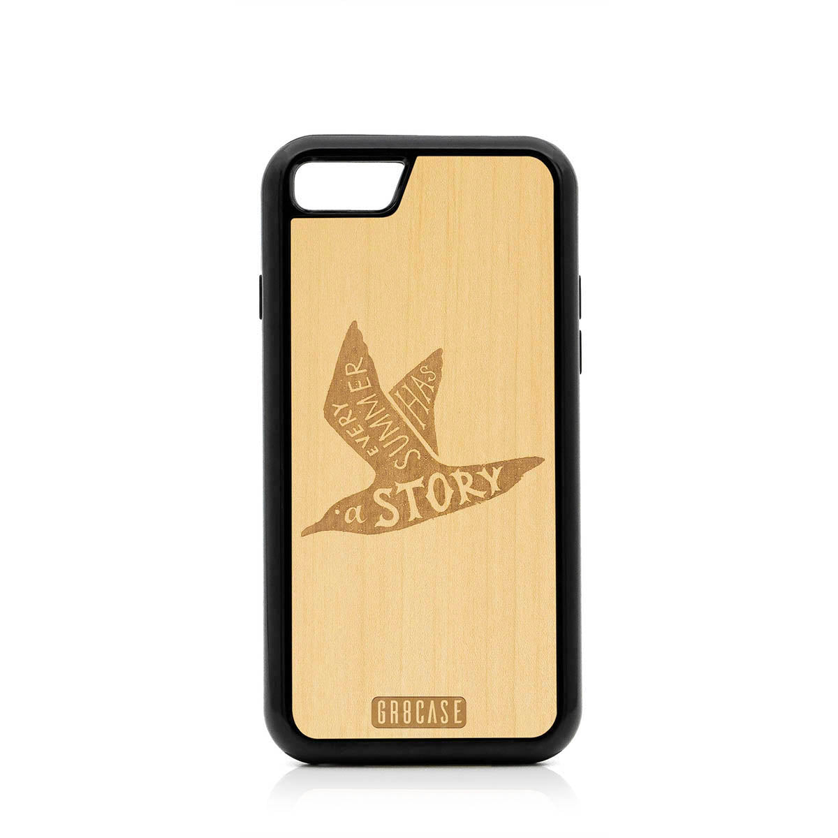 Every Summer Has A Story (Seagull) Design Wood Case For iPhone 7/8