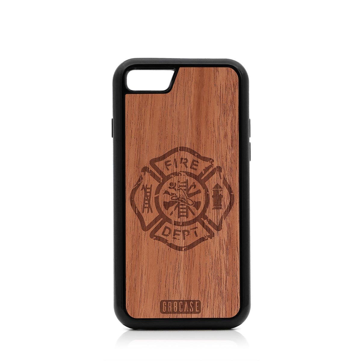 Fire Department Design Wood Case For iPhone SE 2020 by GR8CASE