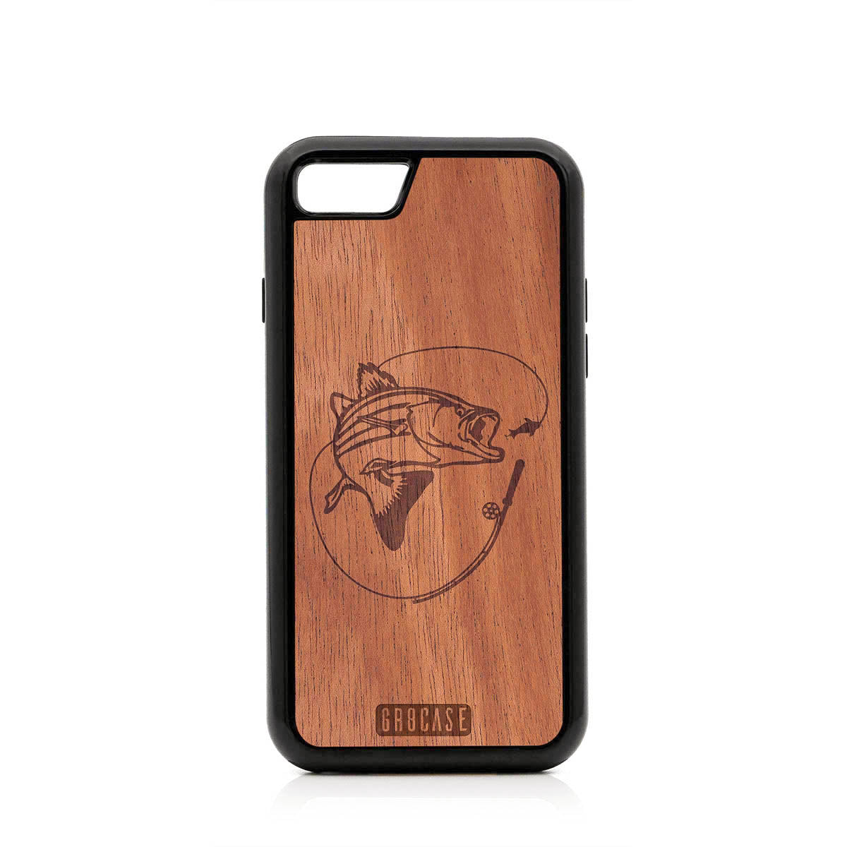 Fish and Reel Design Wood Case For iPhone 7/8 by GR8CASE