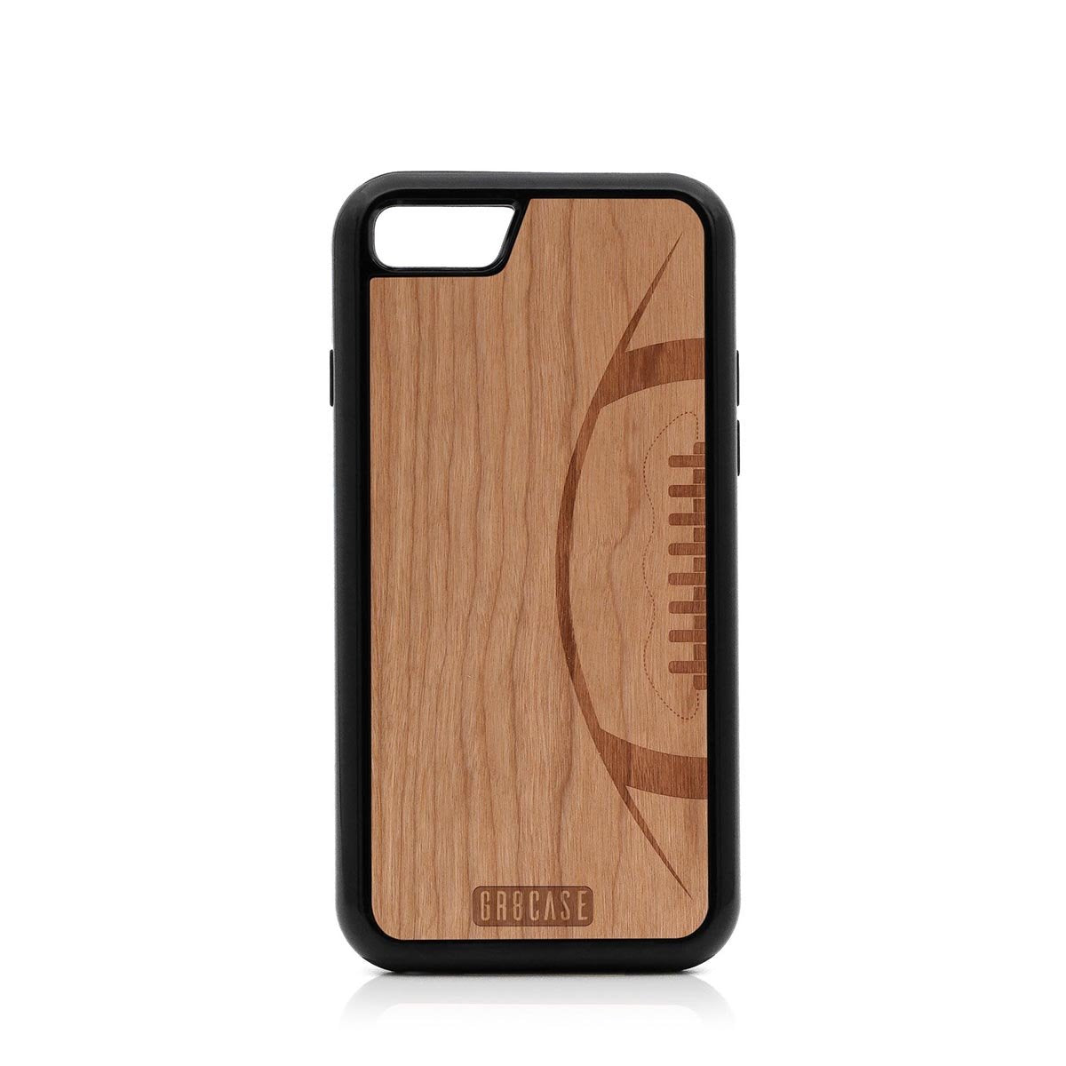 Football Design Wood Case For iPhone SE 2020 by GR8CASE