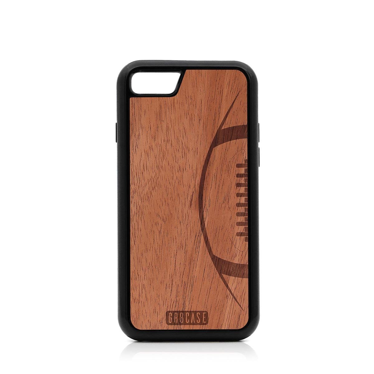 Football Design Wood Case For iPhone SE 2020 by GR8CASE