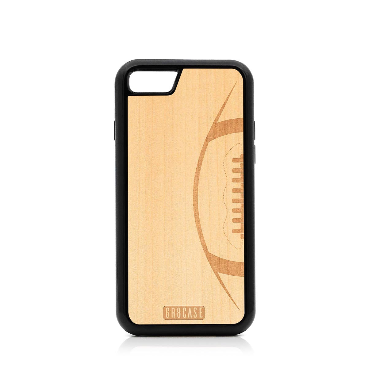 Football Design Wood Case For iPhone 7/8 by GR8CASE