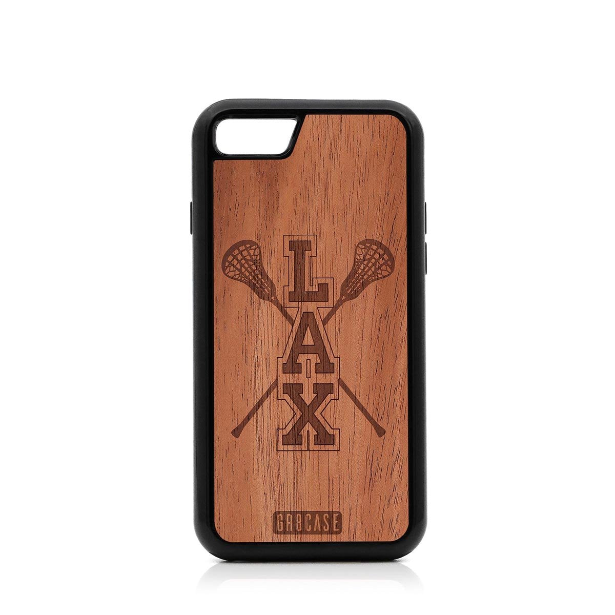 Lacrosse (LAX) Sticks Design Wood Case For iPhone SE 2020 by GR8CASE