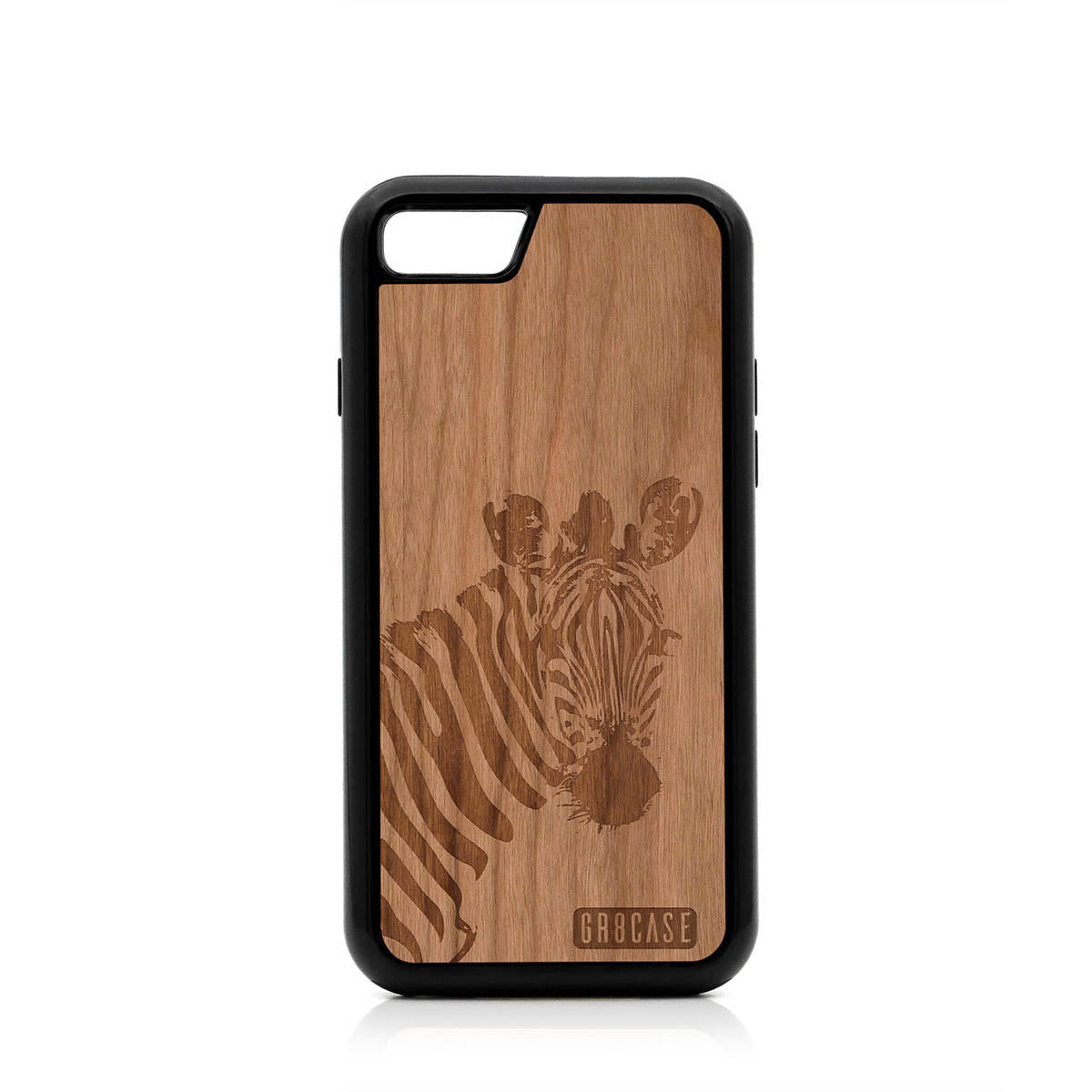 Lookout Zebra Design Wood Case For iPhone 7/8