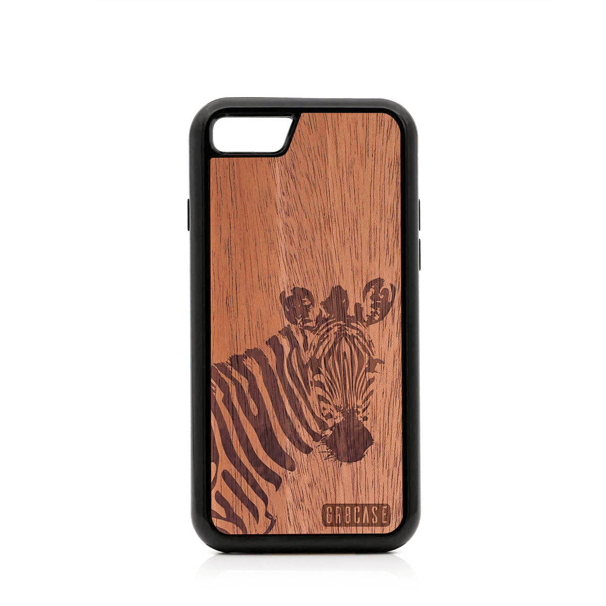 Lookout Zebra Design Wood Case For iPhone 7/8