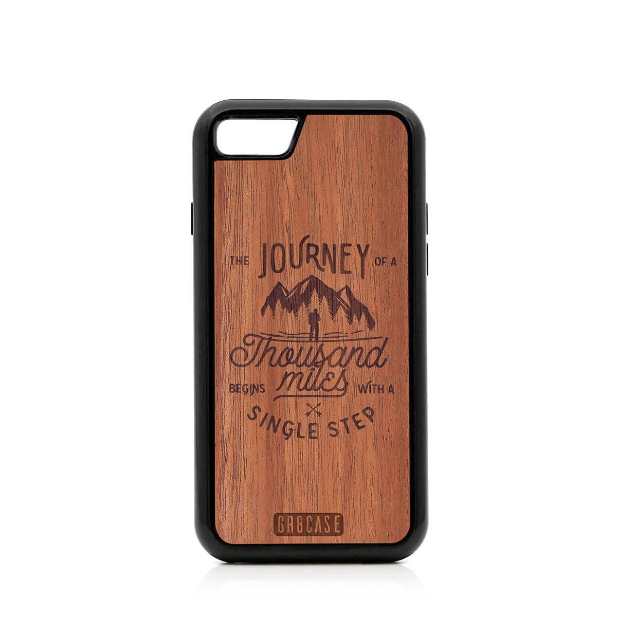 The Journey Of A Thousand Miles Begins With A Single Step Design Wood Case For iPhone SE 2020