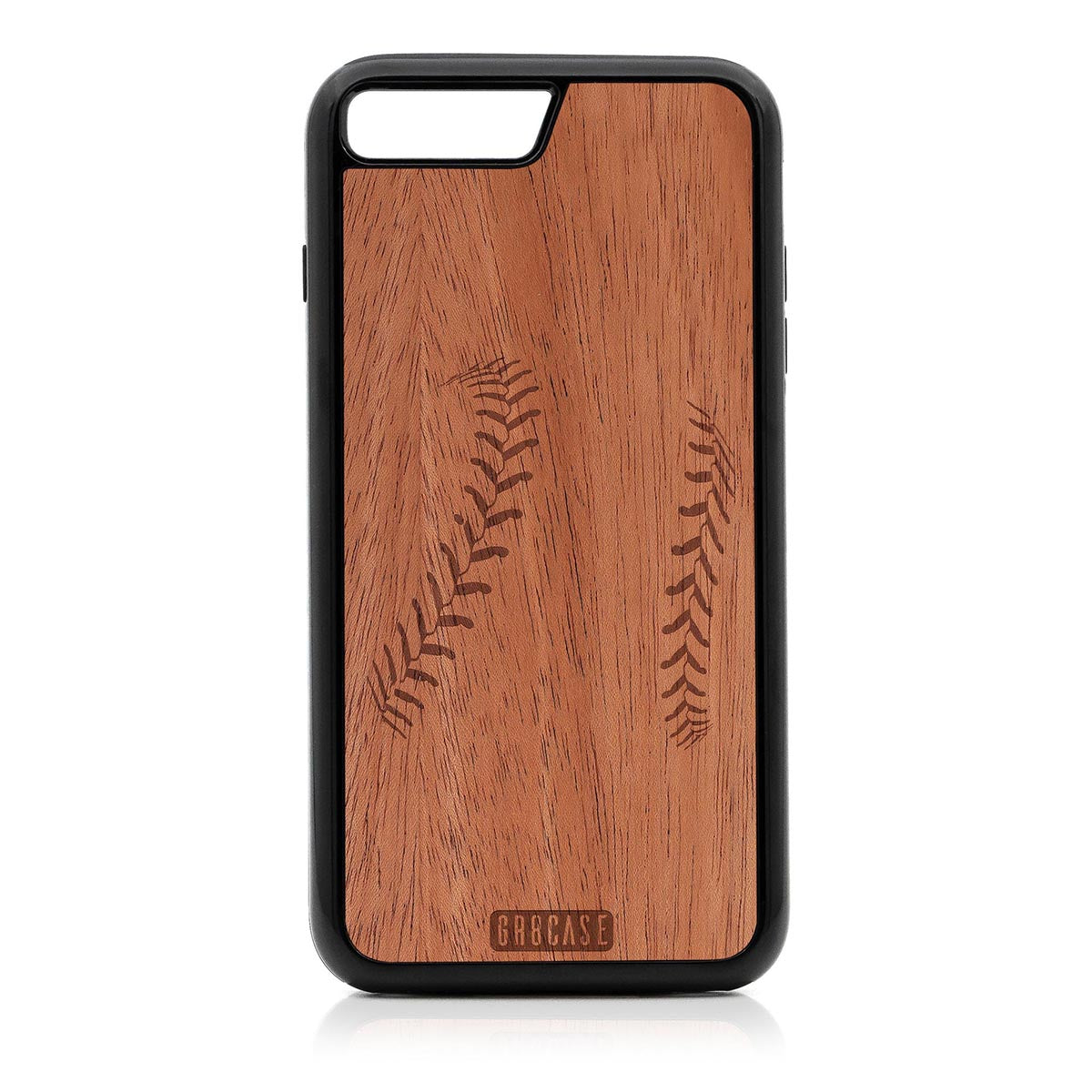 Baseball Stitches Design Wood Case For iPhone 7 Plus / 8 Plus by GR8CASE