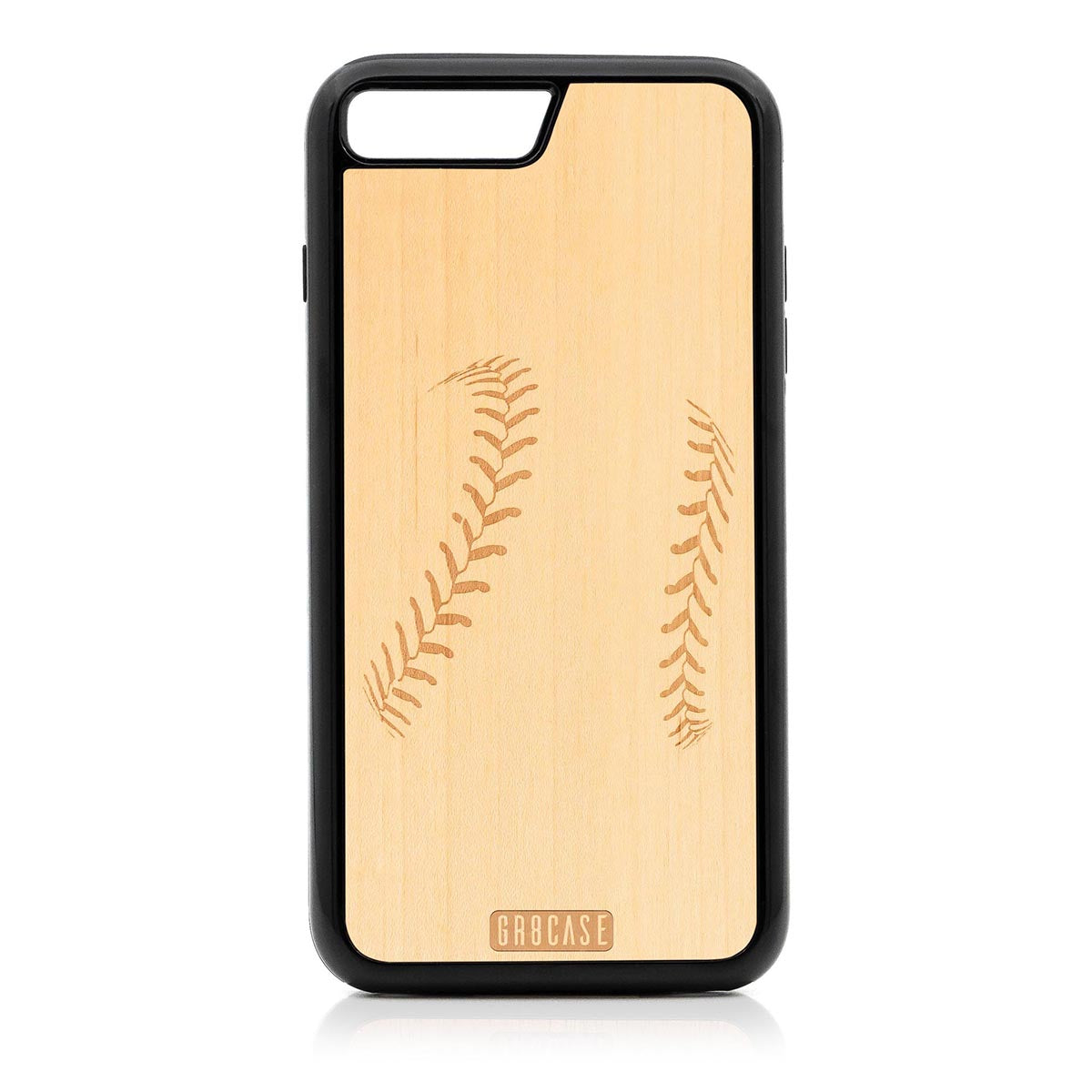 Baseball Stitches Design Wood Case For iPhone 7 Plus / 8 Plus by GR8CASE