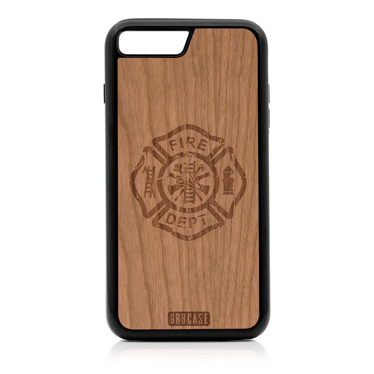 Fire Department Design Wood Case For iPhone 7 Plus / 8 Plus by GR8CASE