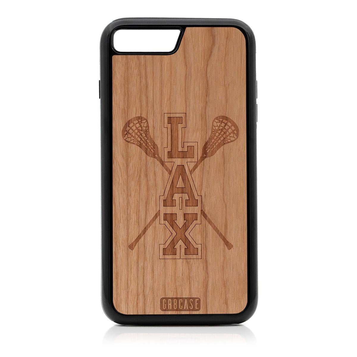 Lacrosse (LAX) Sticks Design Wood Case For iPhone 7 Plus / 8 Plus by GR8CASE