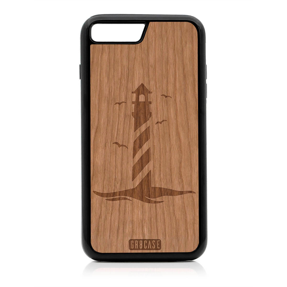 Lighthouse Design Wood Case For iPhone 7 Plus / 8 Plus