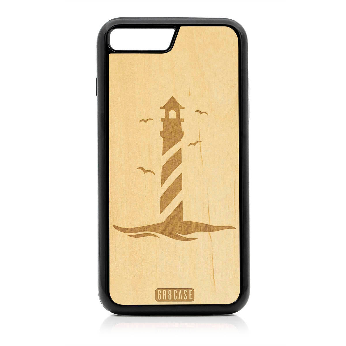 Lighthouse Design Wood Case For iPhone 7 Plus / 8 Plus