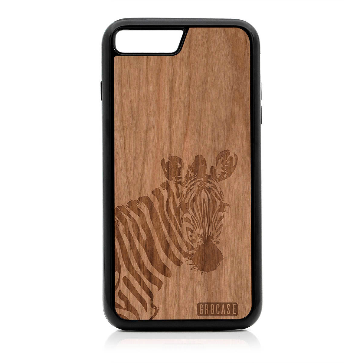 Lookout Zebra Design Wood Case For iPhone 7 Plus / 8 Plus