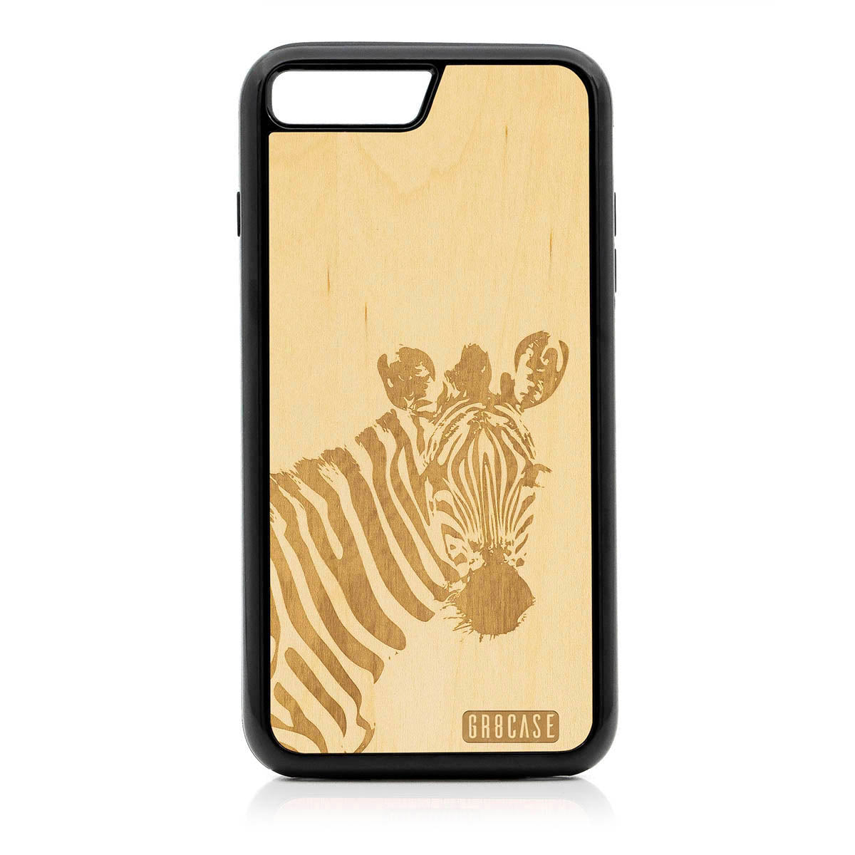 Lookout Zebra Design Wood Case For iPhone 7 Plus / 8 Plus
