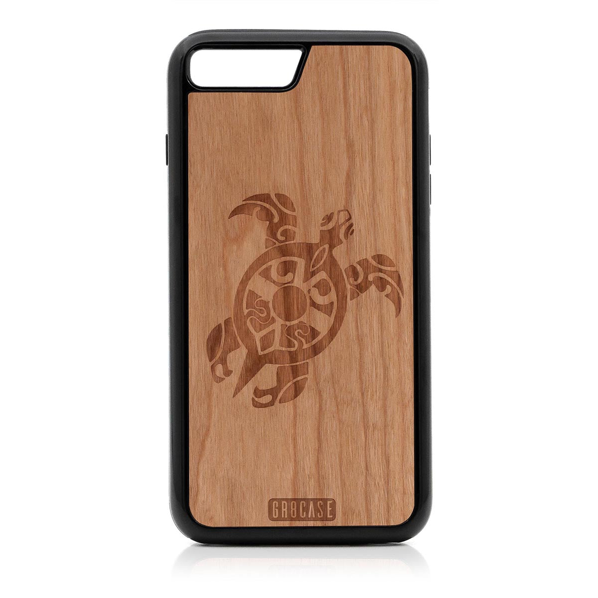 Turtle Design Wood Case For iPhone 7 Plus / 8 Plus
