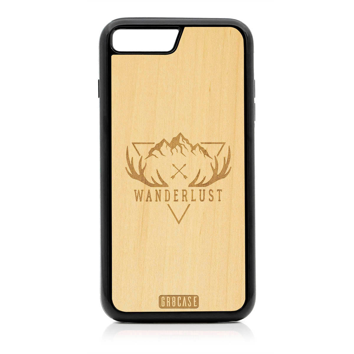 Wanderlust Design Wood Case For iPhone 7 Plus / 8 Plus