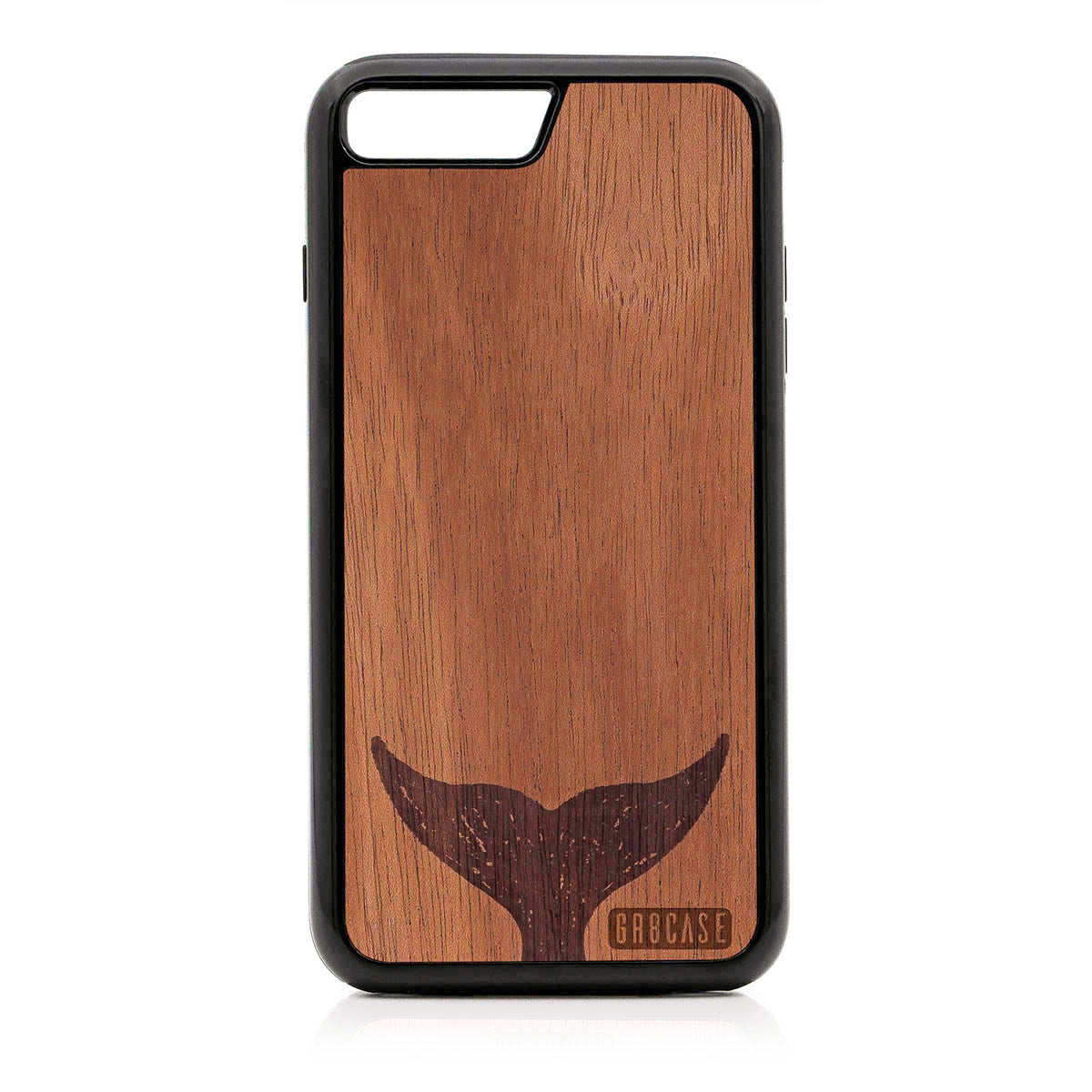 Whale Tail Design Wood Case For iPhone 7 Plus / 8 Plus