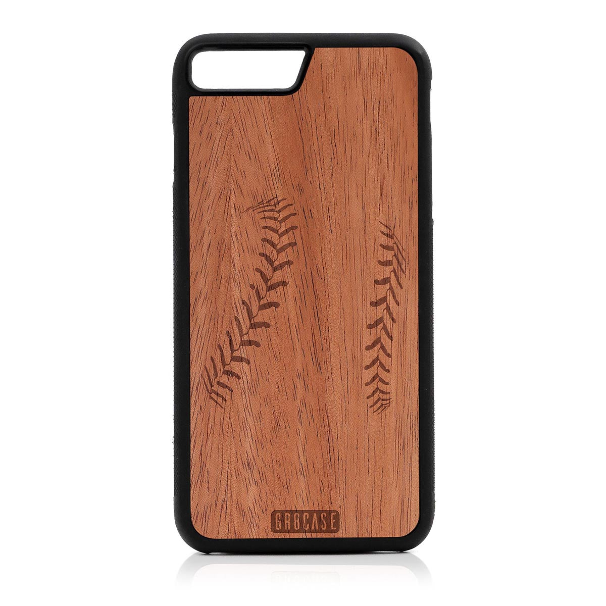 Baseball Stitches Design Wood Case For iPhone 7 Plus / 8 Plus by GR8CASE