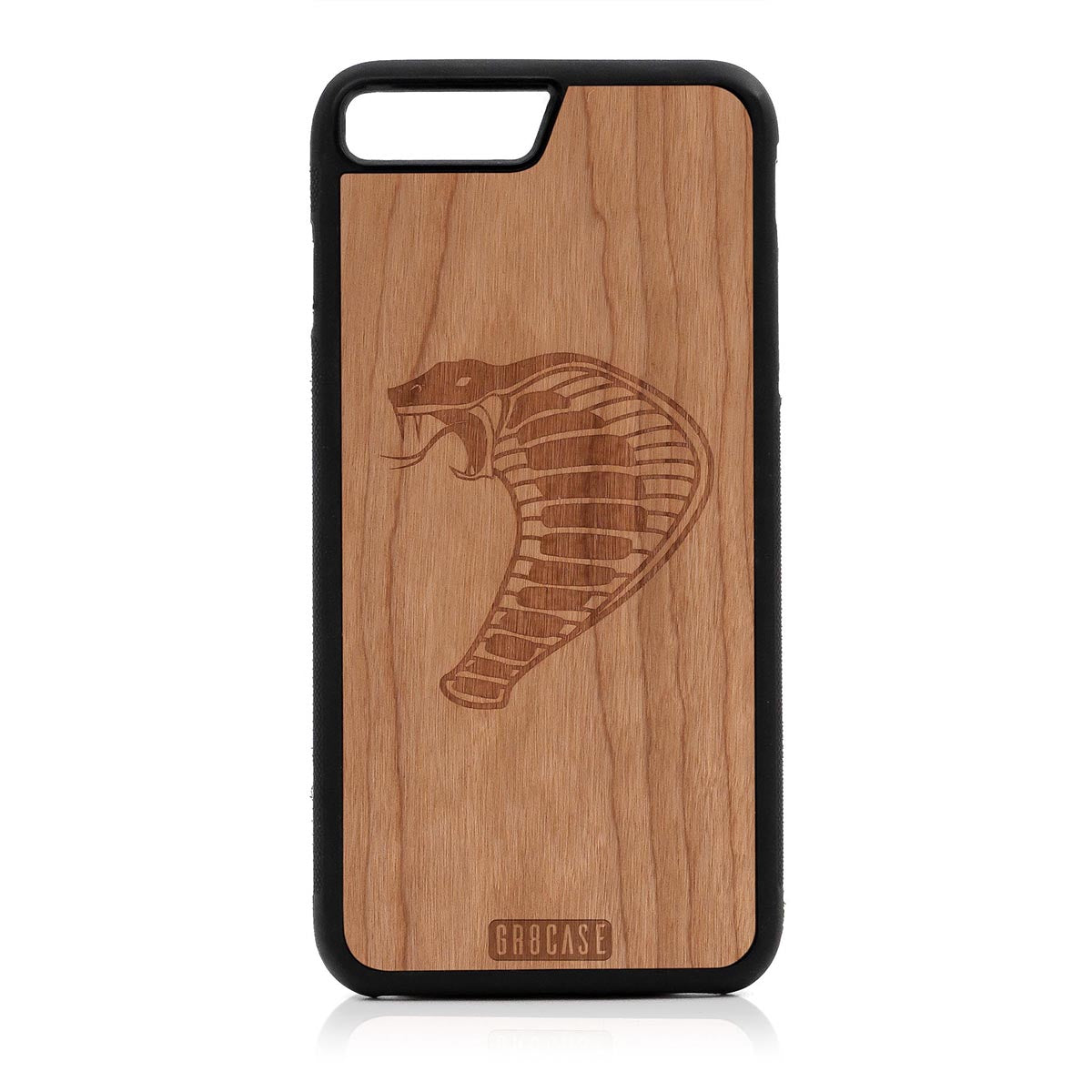 Cobra Design Wood Case For iPhone 7 Plus / 8 Plus by GR8CASE
