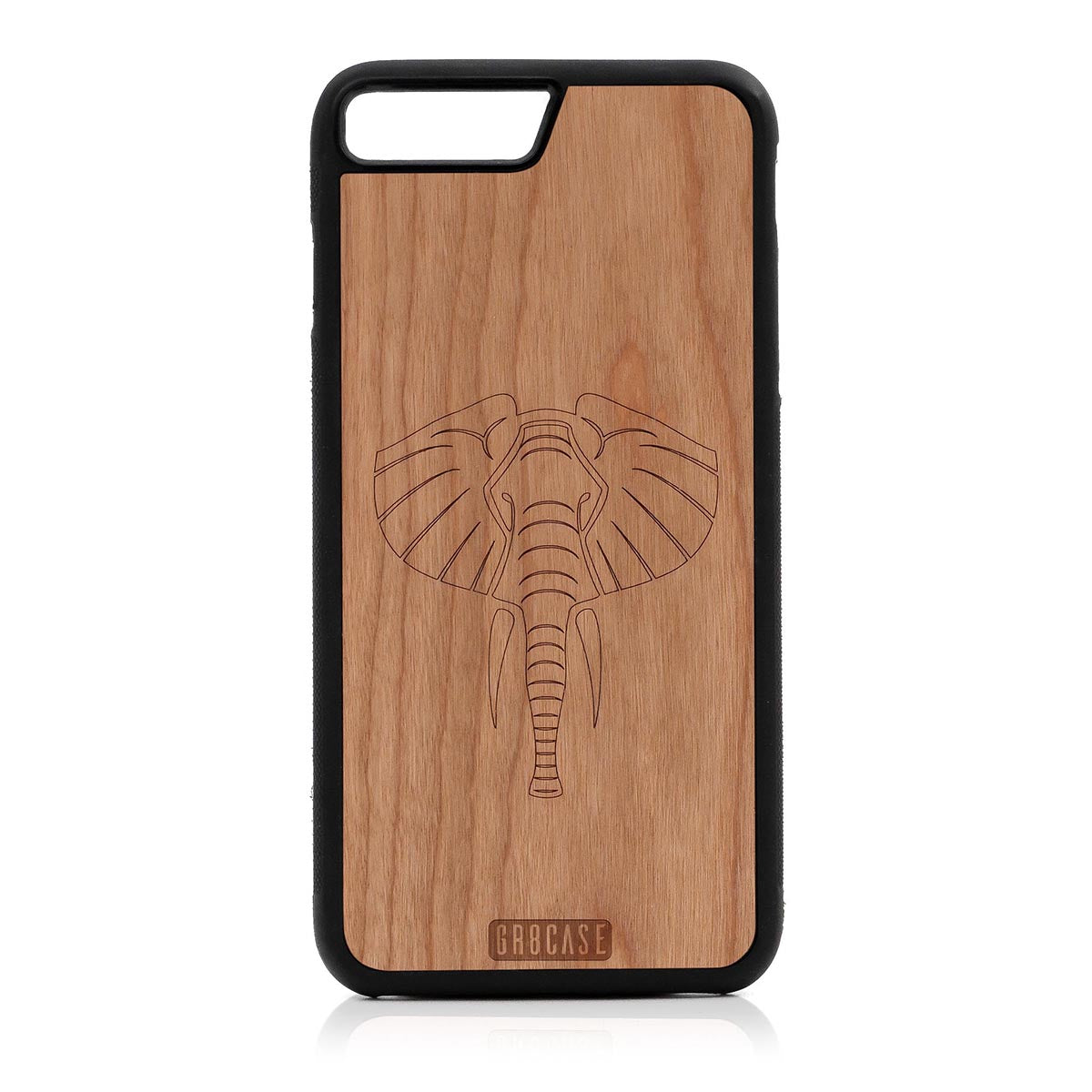 Elephant Design Wood Case For iPhone 7 Plus / 8 Plus by GR8CASE