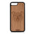 Furry Bear Design Wood Case For iPhone 7 Plus / 8 Plus