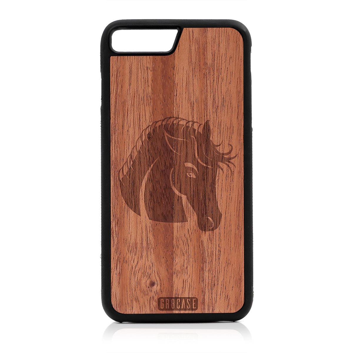 Horse Design Wood Case For iPhone 7 Plus / 8 Plus by GR8CASE