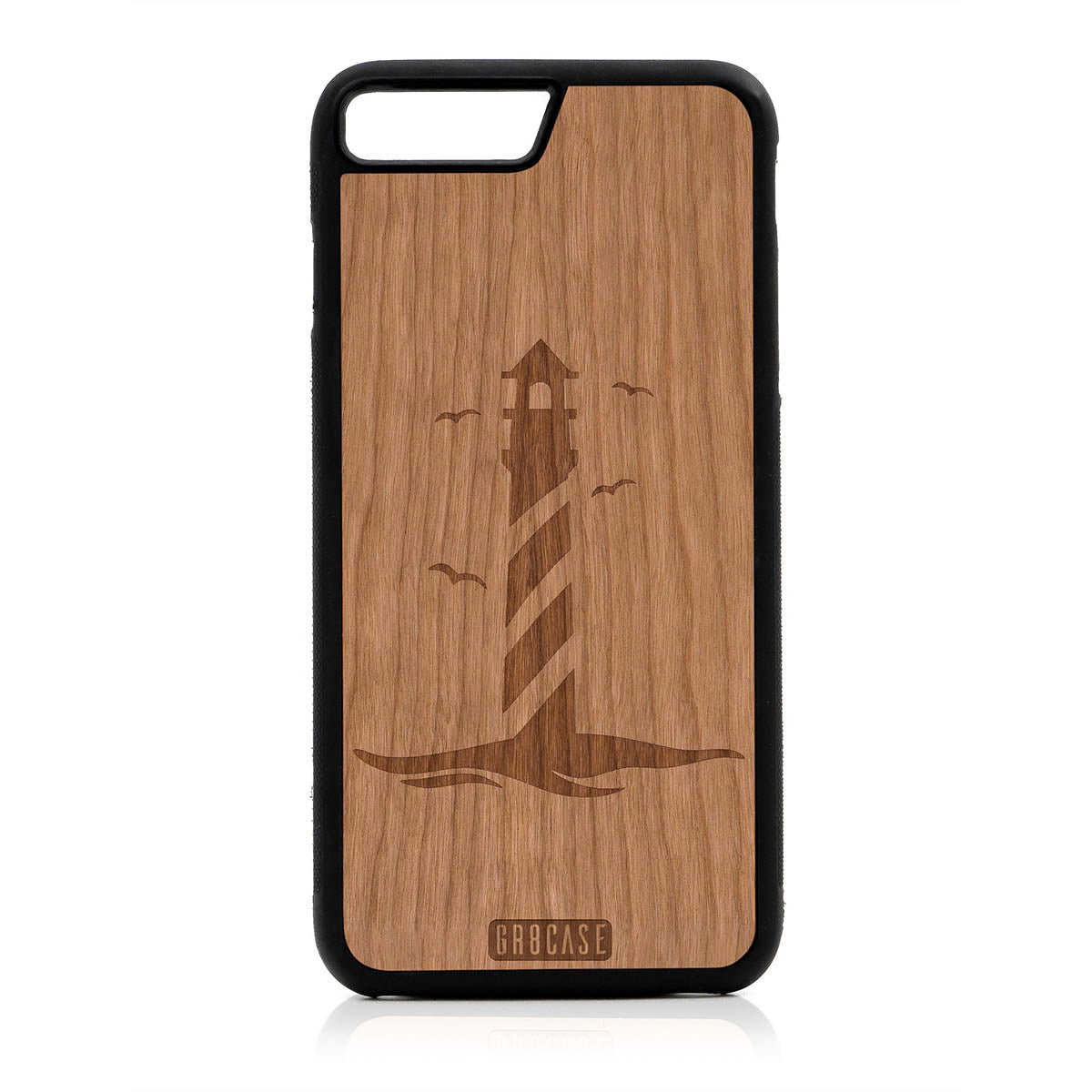 Lighthouse Design Wood Case For iPhone 7 Plus / 8 Plus