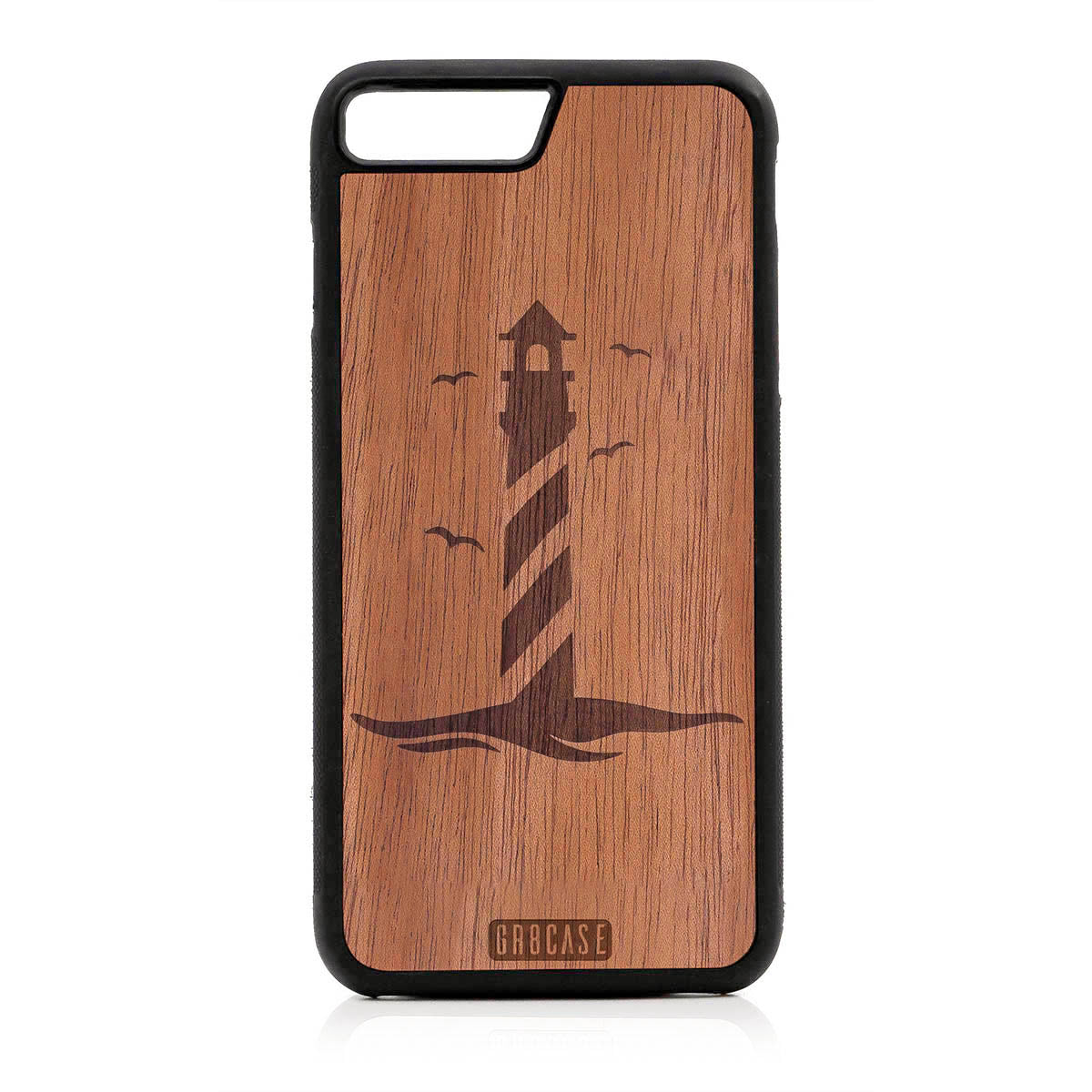 Lighthouse Design Wood Case For iPhone 7 Plus / 8 Plus