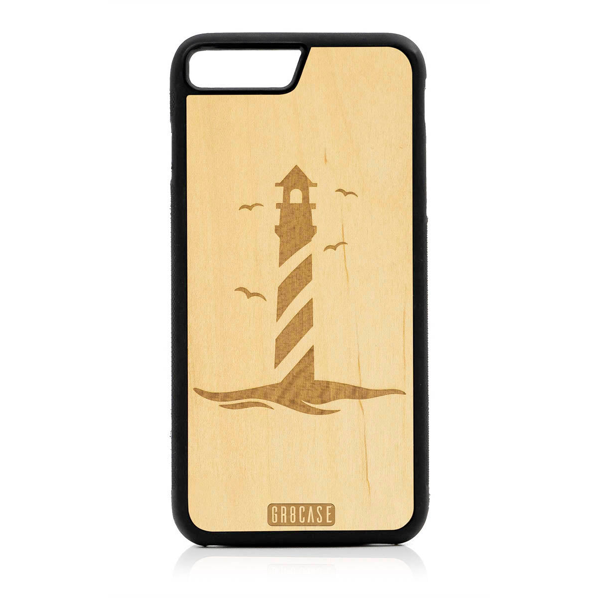 Lighthouse Design Wood Case For iPhone 7 Plus / 8 Plus