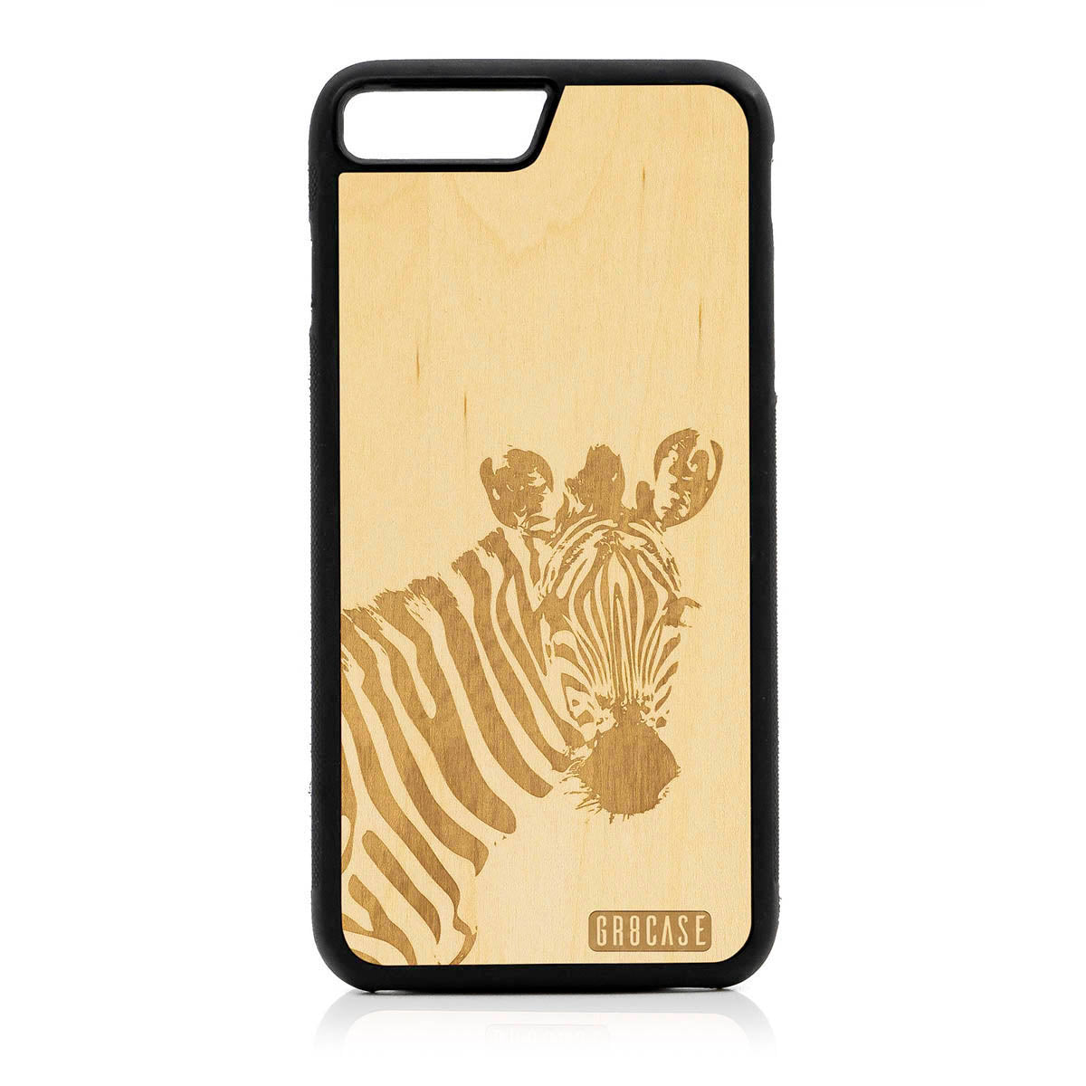 Lookout Zebra Design Wood Case For iPhone 7 Plus / 8 Plus