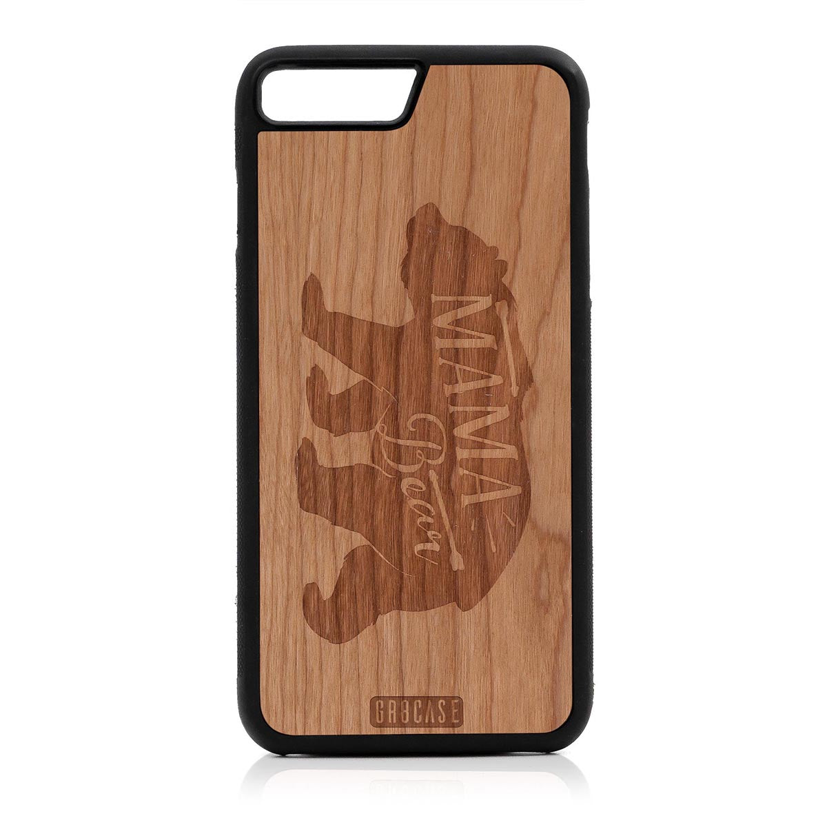 Mama Bear Design Wood Case For iPhone 7 Plus / 8 Plus by GR8CASE