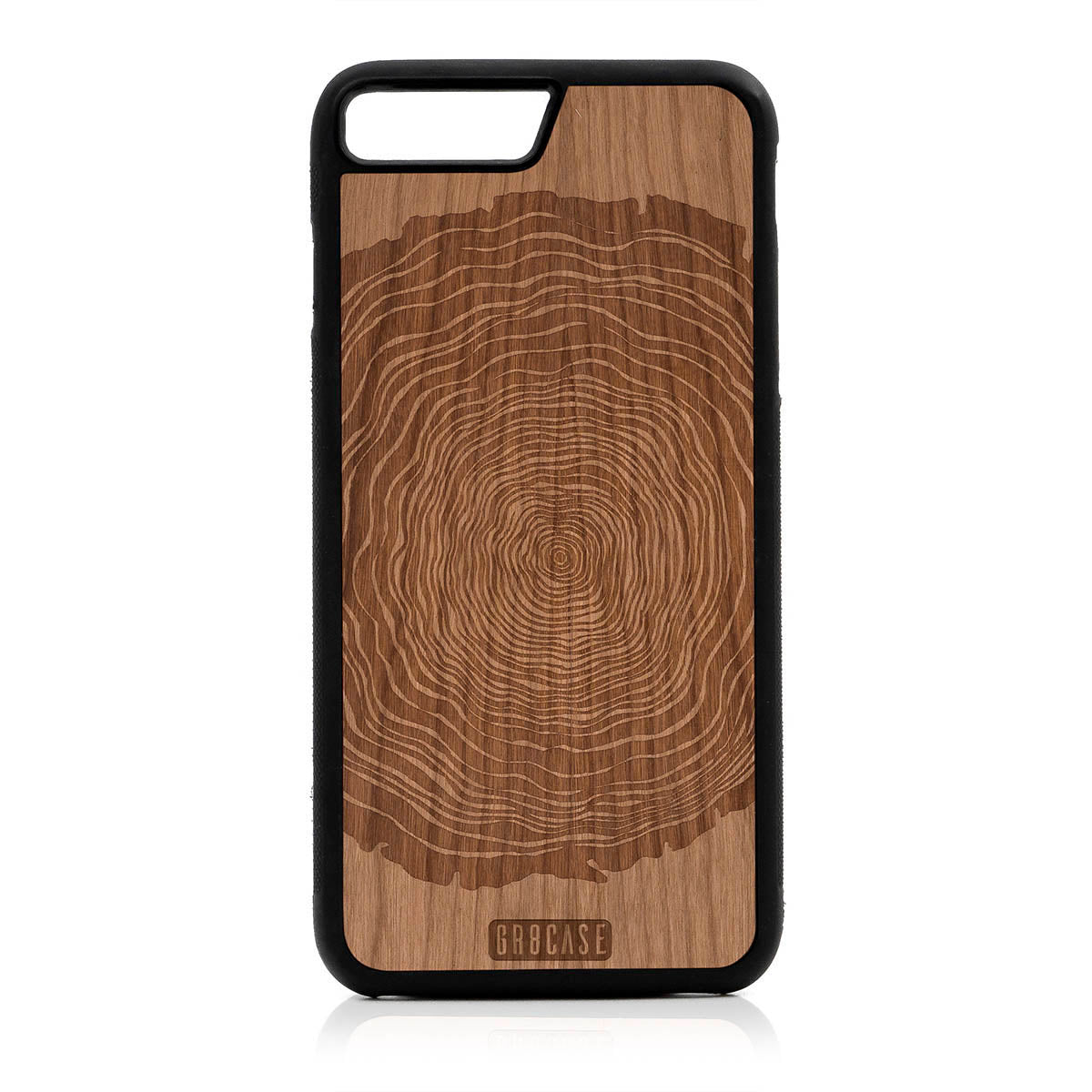 Tree Rings Design Wood Case For iPhone 7 Plus / 8 Plus