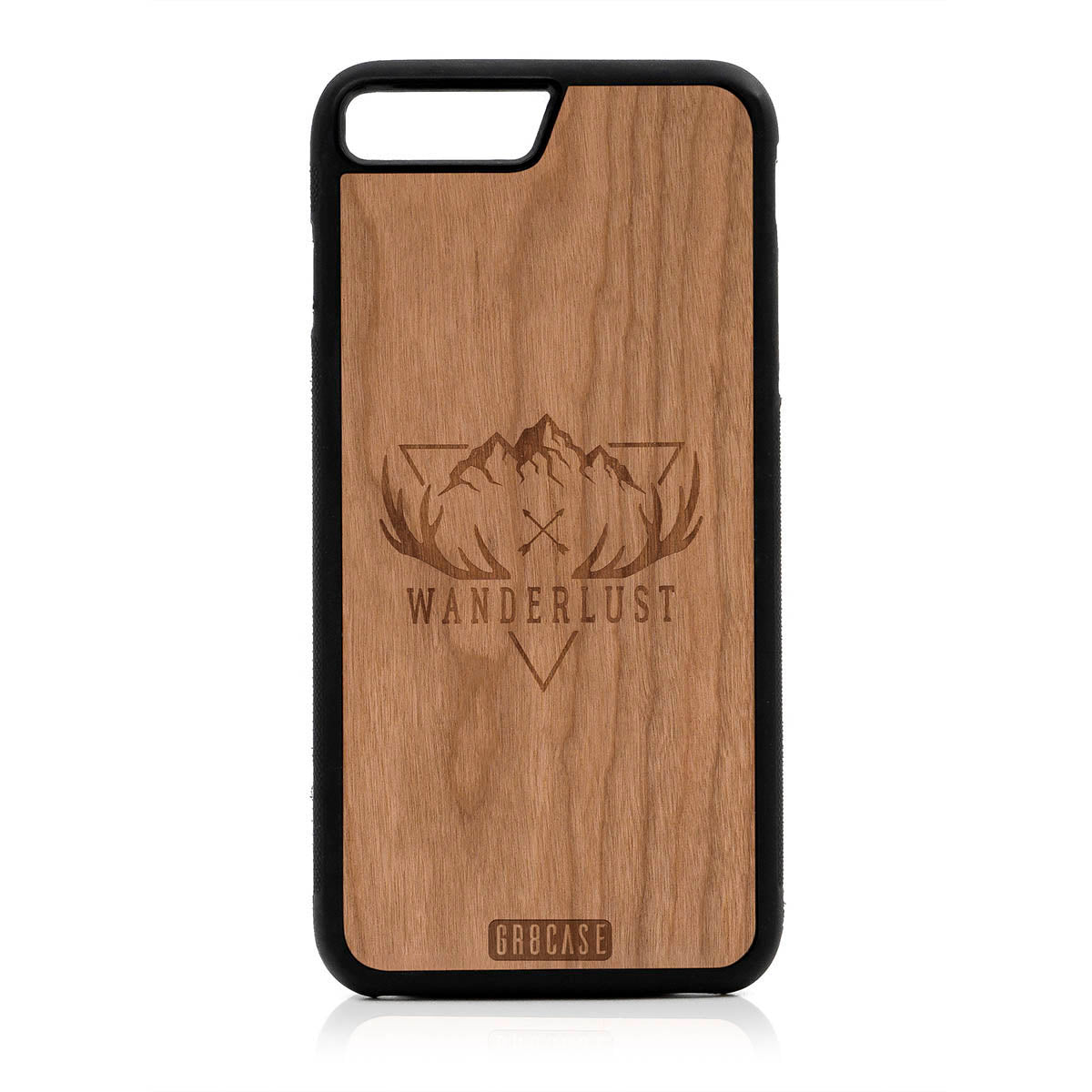 Wanderlust Design Wood Case For iPhone 7 Plus / 8 Plus