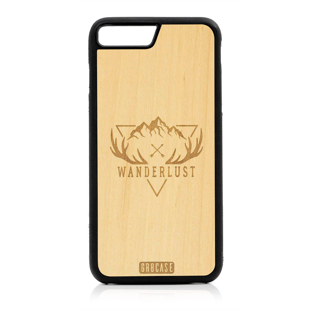 Wanderlust Design Wood Case For iPhone 7 Plus / 8 Plus