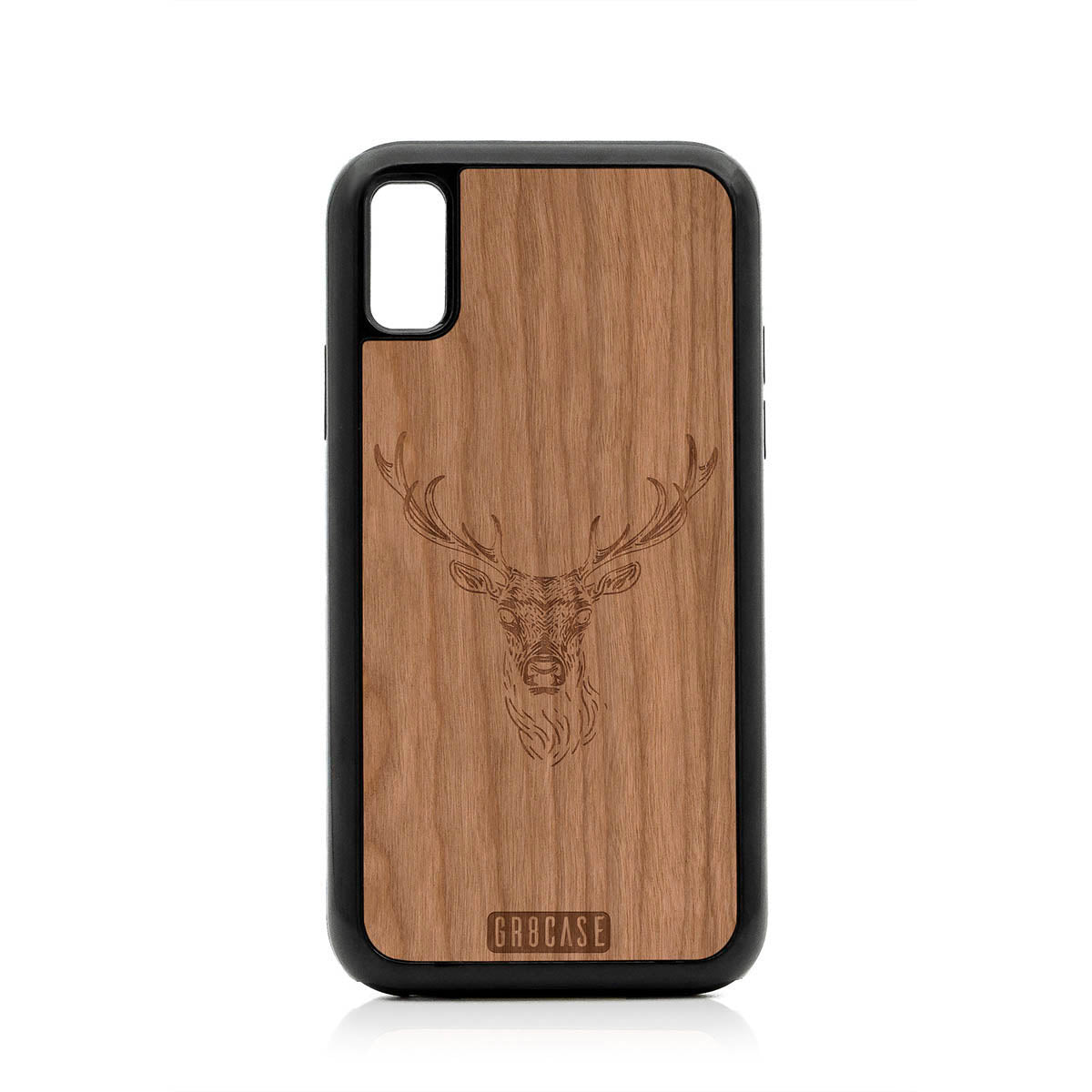 Elk Buck Design Wood Case For iPhone XR by GR8CASE