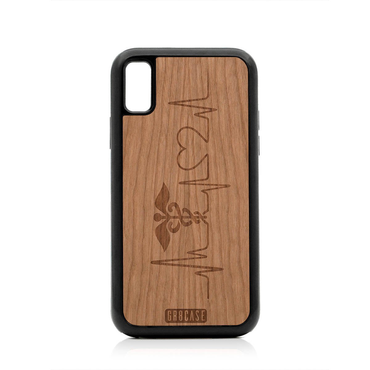 Hero's Heart (Nurse, Doctor) Design Wood Case For iPhone XR by GR8CASE