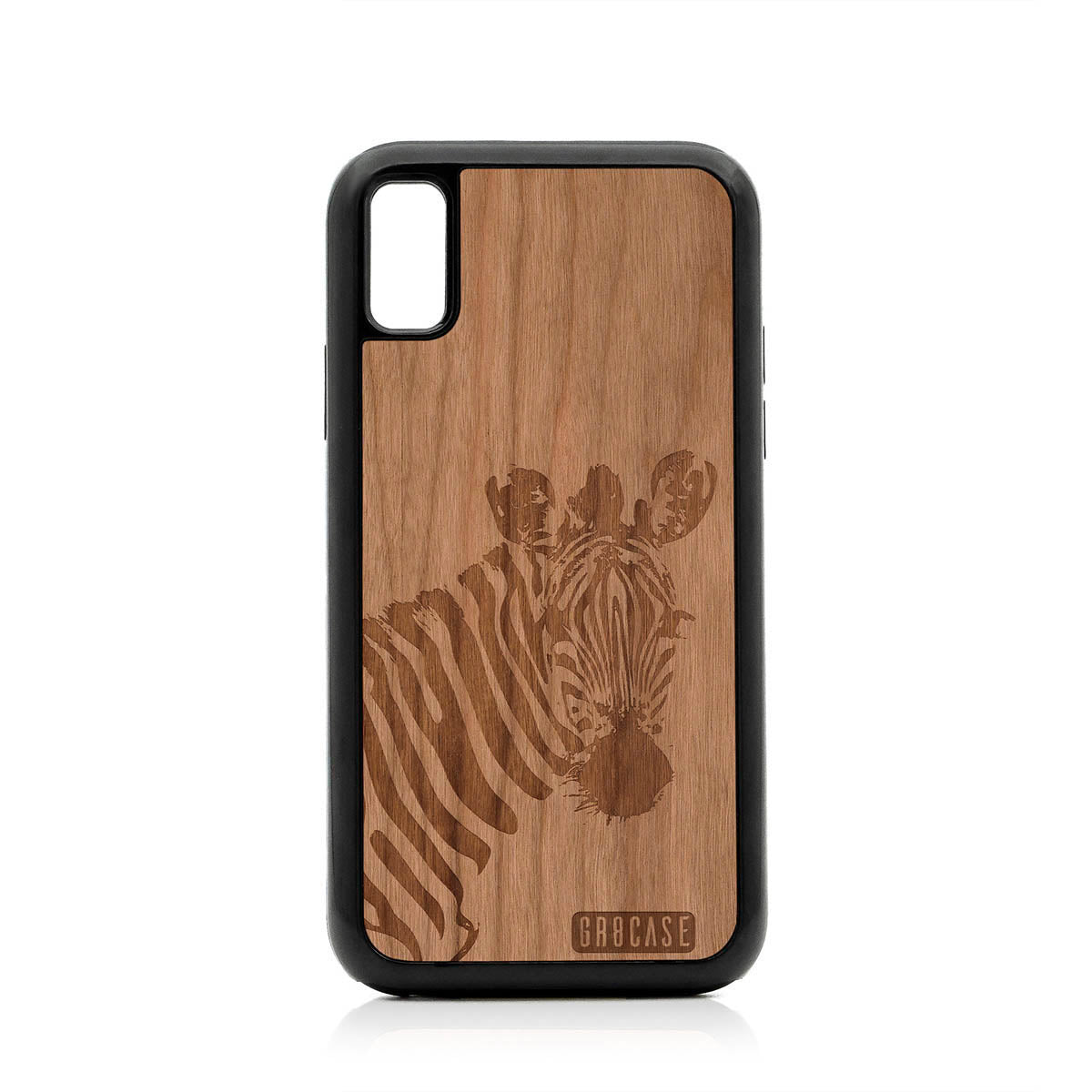 Lookout Zebra Design Wood Case For iPhone X/XS