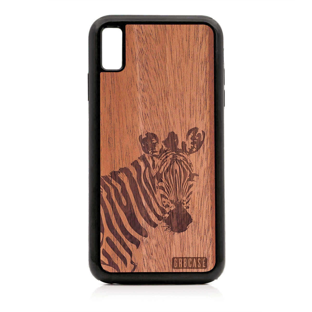 Lookout Zebra Design Wood Case For iPhone XS Max