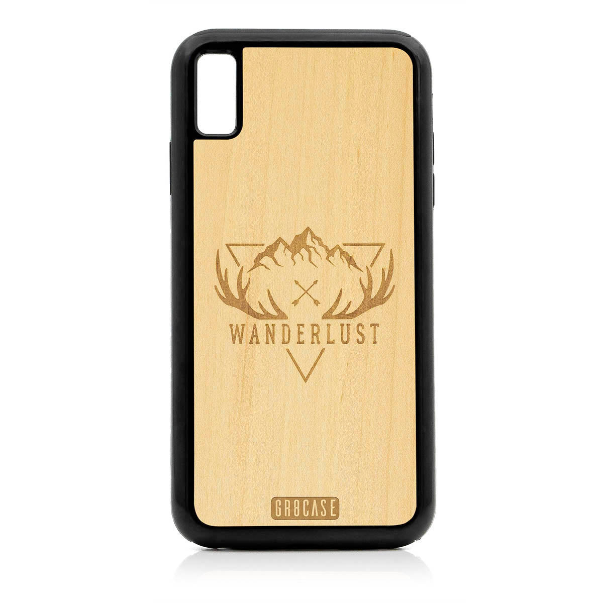 Wanderlust Design Wood Case For iPhone XS Max