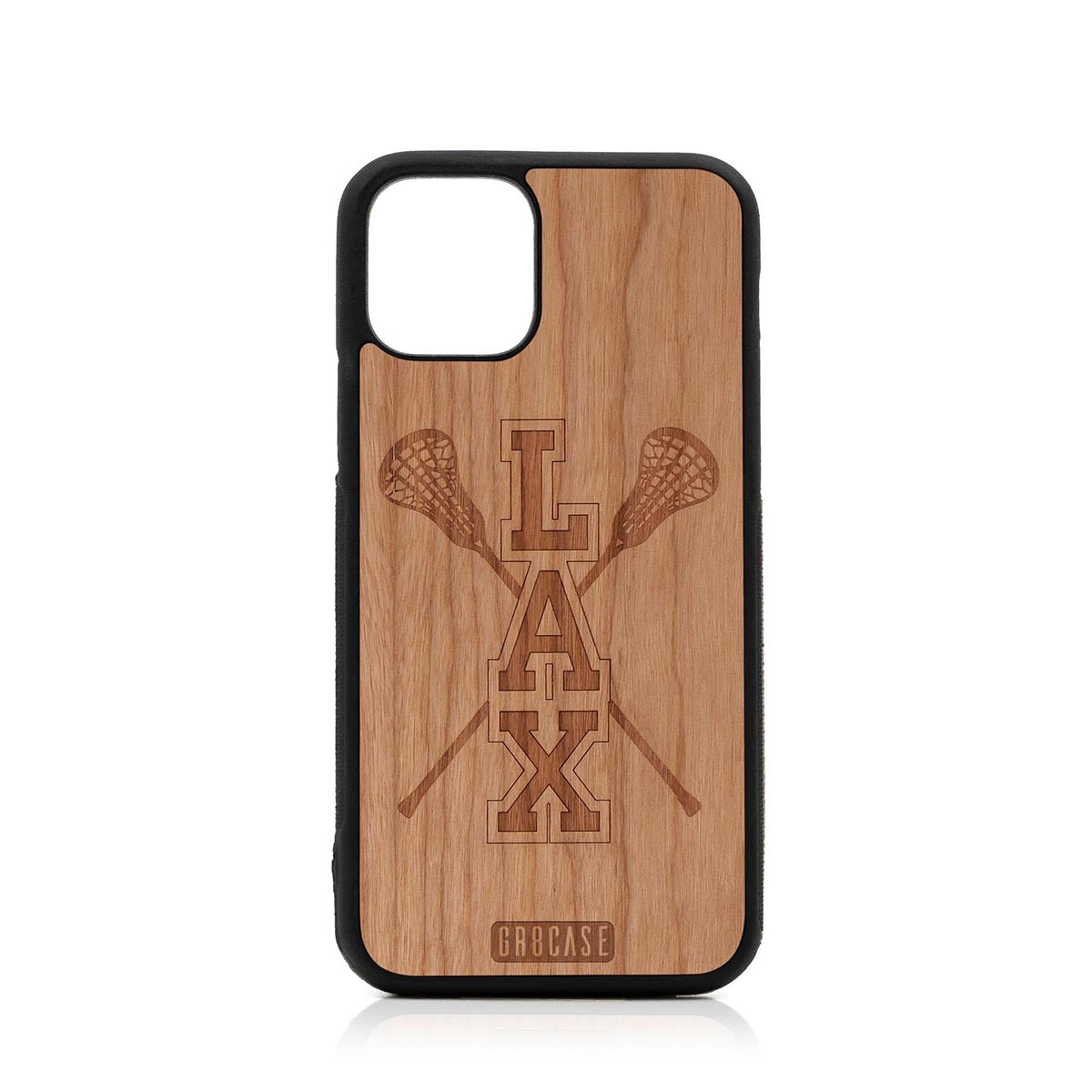 Lacrosse (LAX) Sticks Design Wood Case For iPhone 11 Pro by GR8CASE