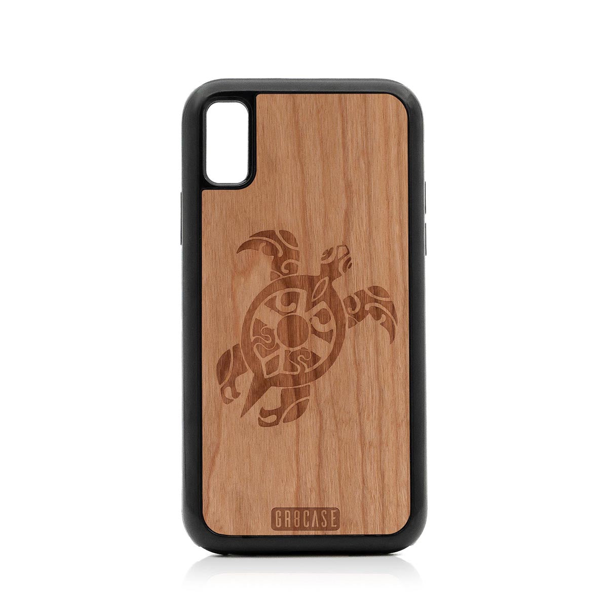 Turtle Design Wood Case For iPhone X/XS