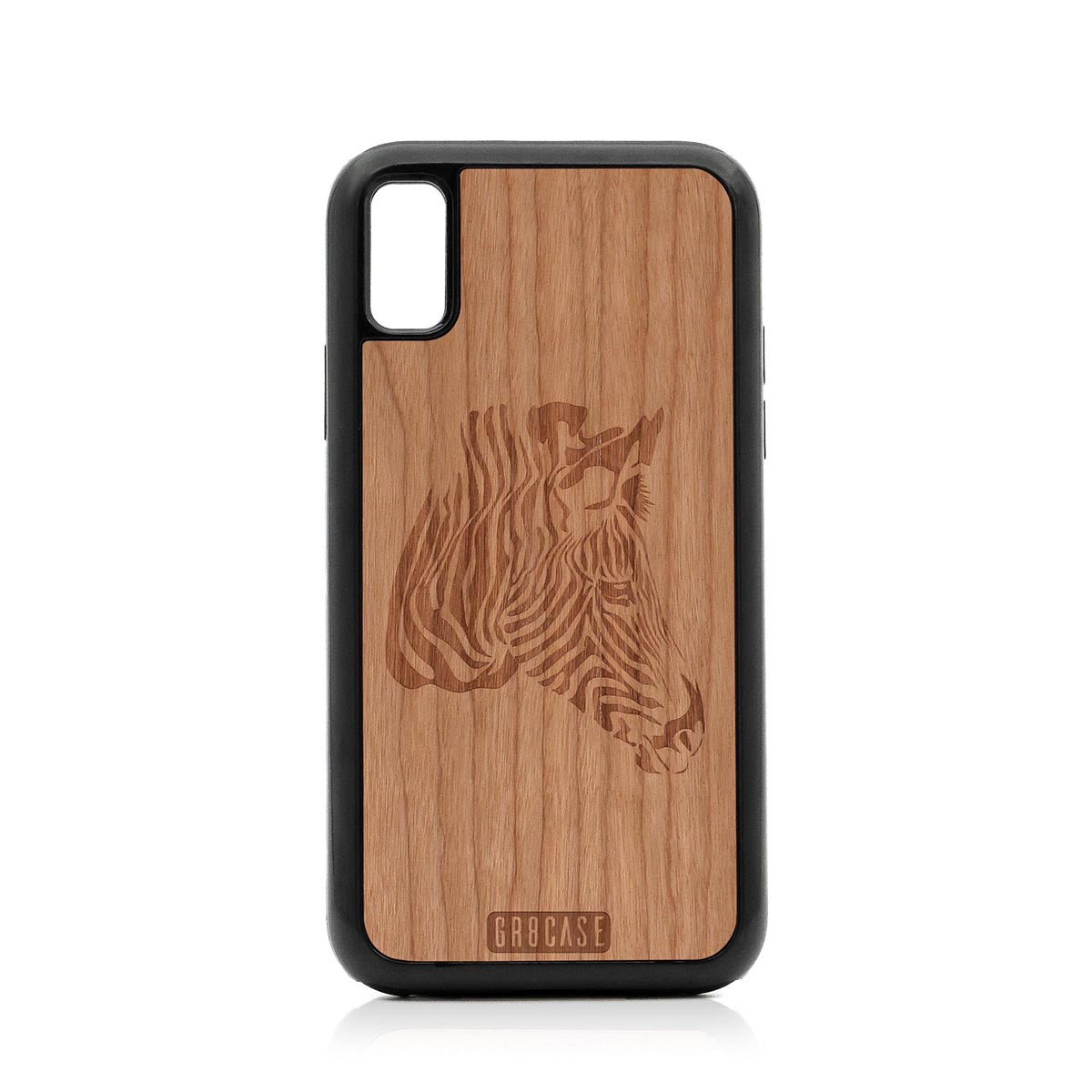 Zebra Design Wood Case For iPhone Xs Max