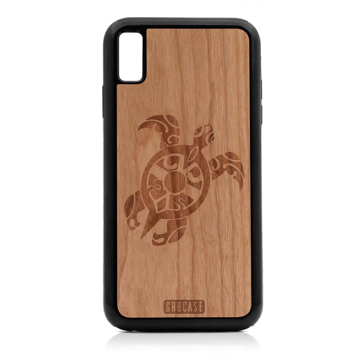 Turtle Design Wood Case For iPhone XS Max
